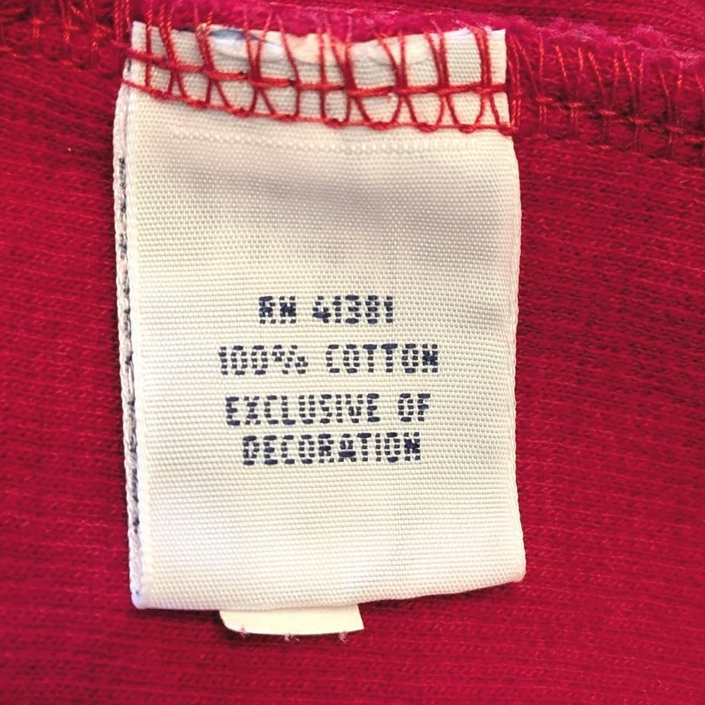 Polo Ralph Lauren Mens Red 100% Cotton Quarter Zip Pullover Sweater Size Large